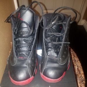 Black and Red Jordans Nike's